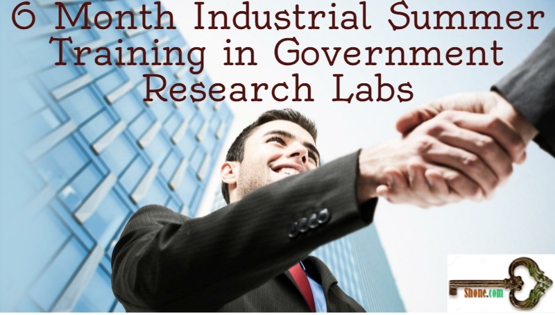 6 month industrial summer training in government research la