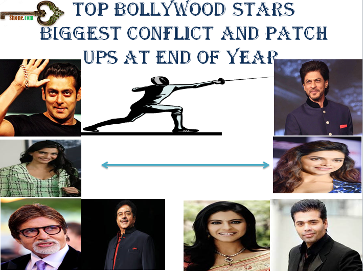 top bollywood stars conflict and patch up at end of year