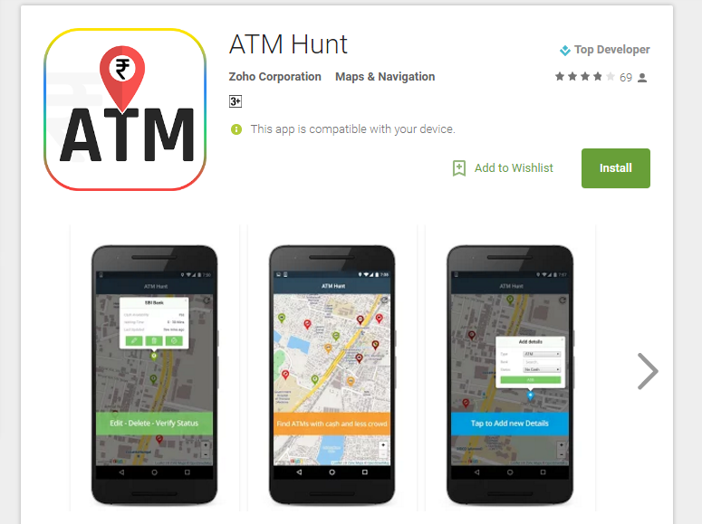 7 Awesome Cash ATMS Near Me Mobile Apps in Demonetization ...
